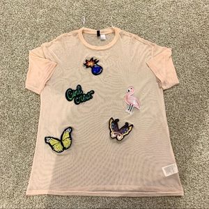H&M Mesh Top (size L)